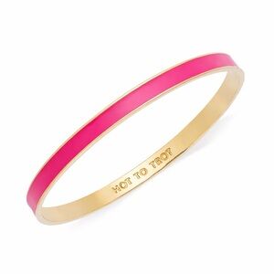 Kate Spade Hot to Trot Pink Idiom Bangle